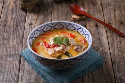 Tom Kha Gai Soup (Chicken, Galangal and Coconut Soup)